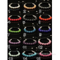 10mm Shamballa Bead Jewelry With Crystal Pave Beads Bracelet